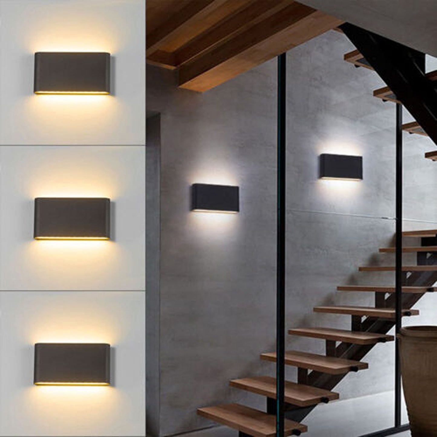 Modern Exterior LED Wall Light Waterproof Up Down Outdoor Lamp