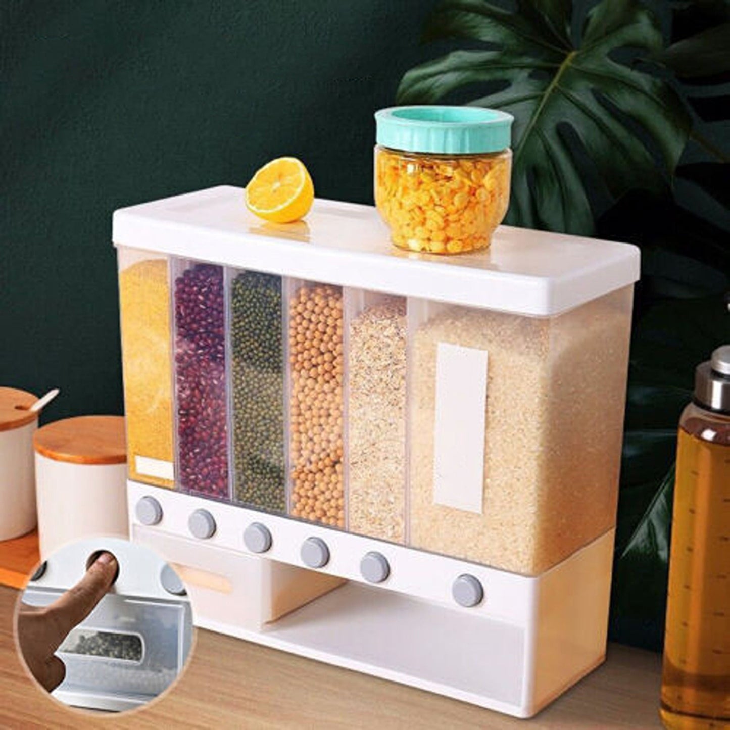 10kg Automatic Grain Storage Dispenser Dry Food Rice Container