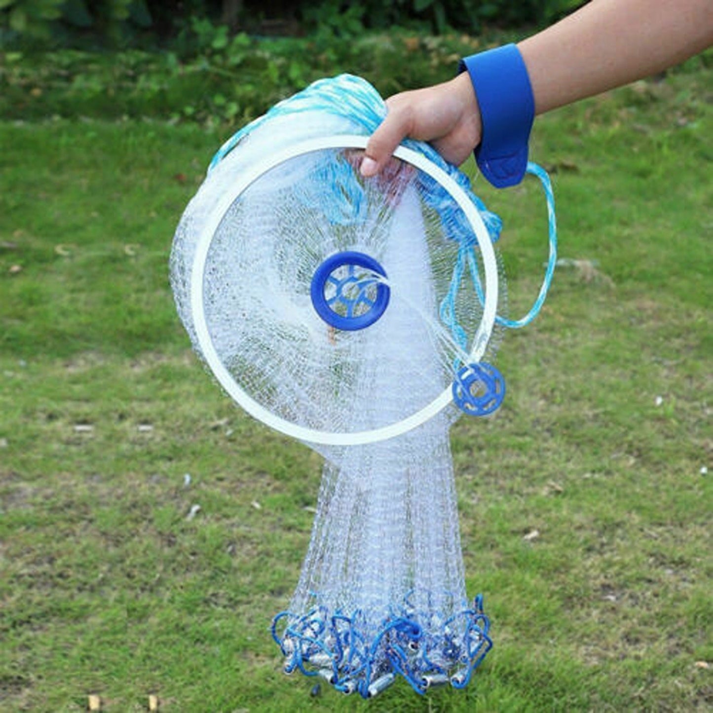 Strong Mesh Fishing Cast Net with Easy Throw Design