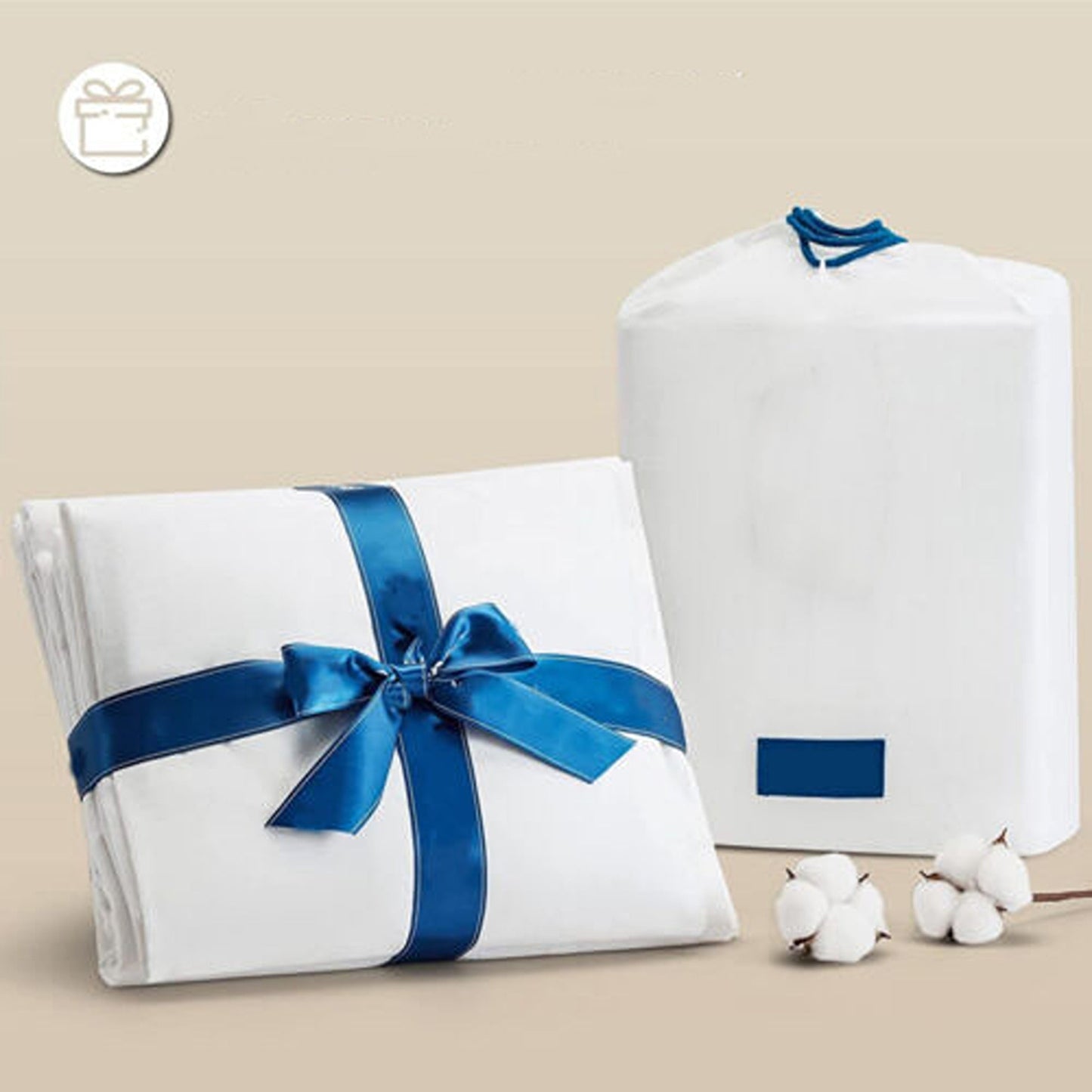 White Egyptian Cotton Ultra Soft Sheet Set - Flat and Fitted