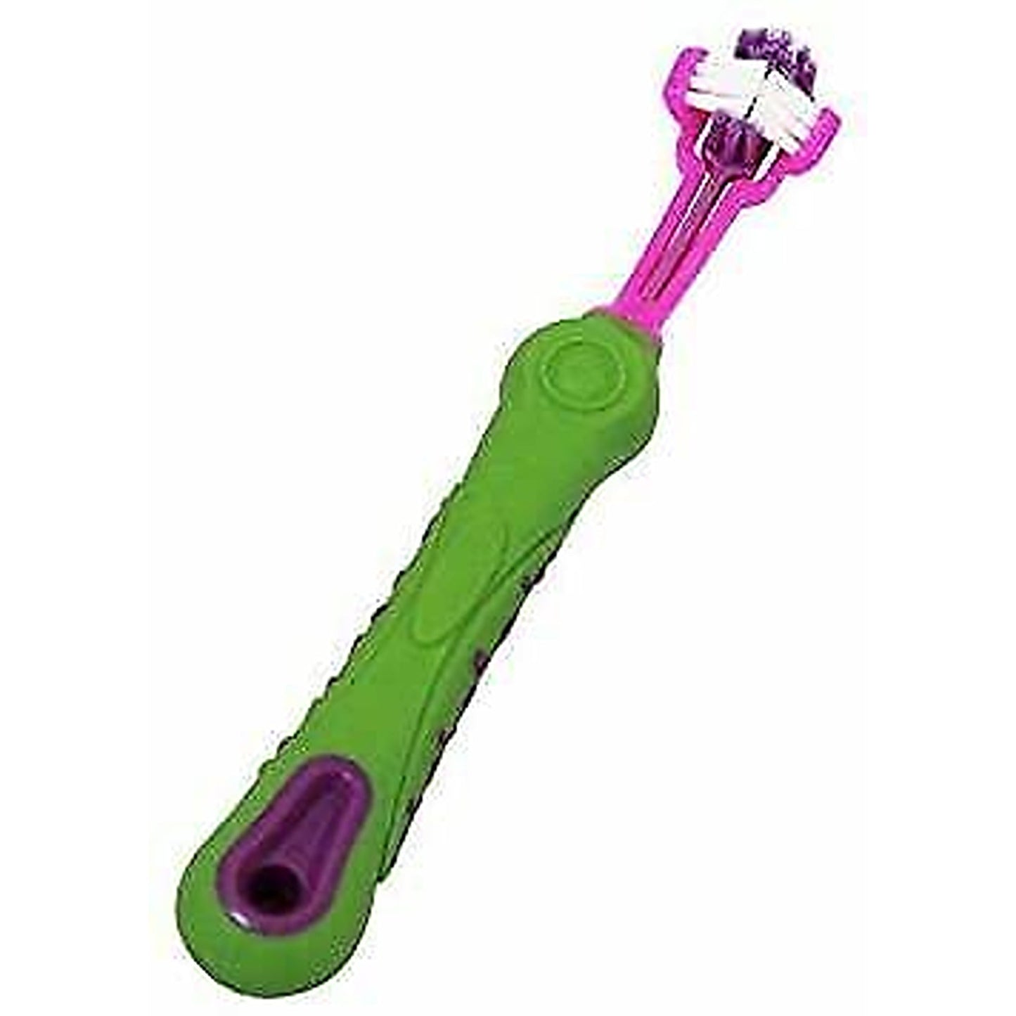 Pet Dental Care Three-Sided Dog Toothbrush for Tartar Reduction
