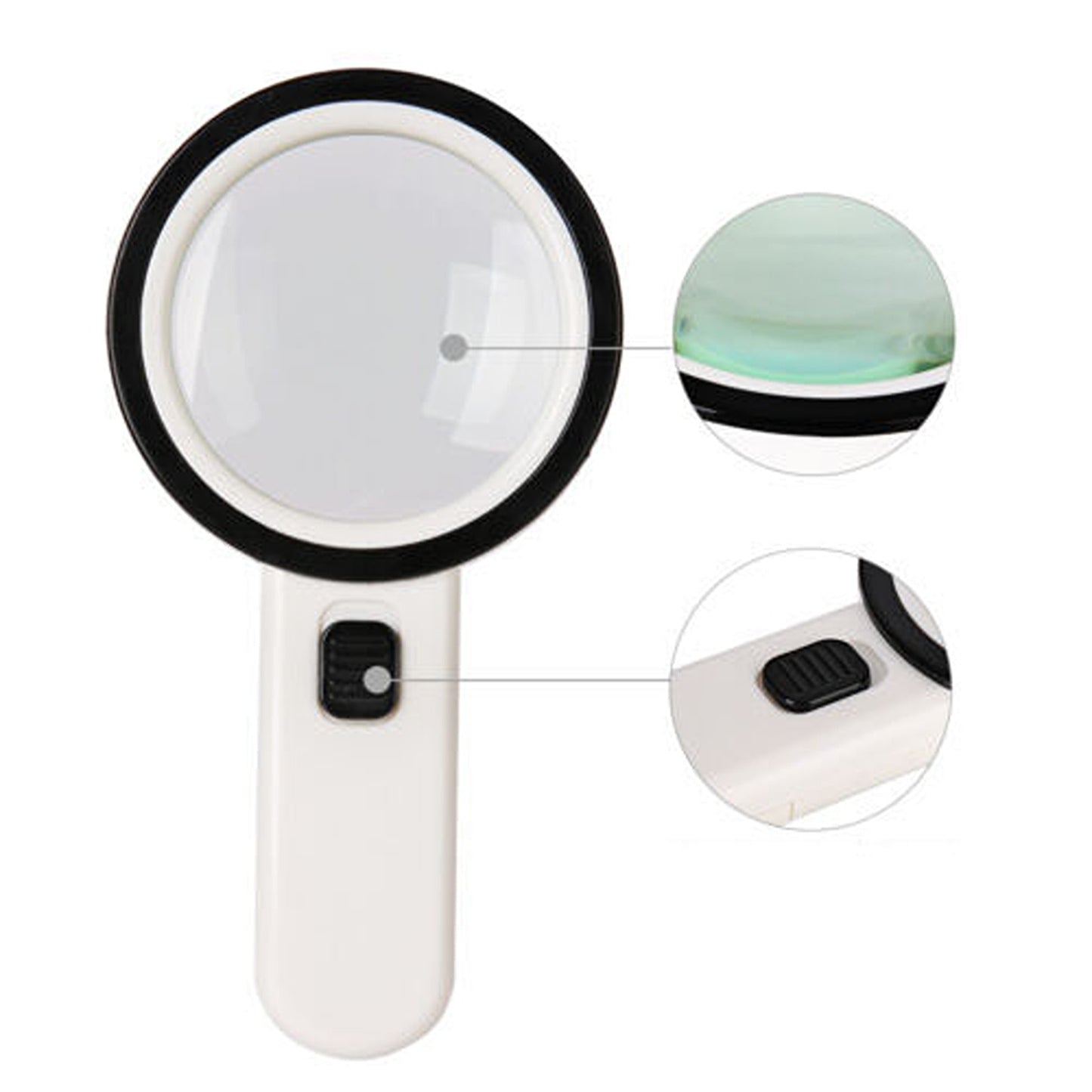 High Power LED Handheld Magnifying Glass with Light