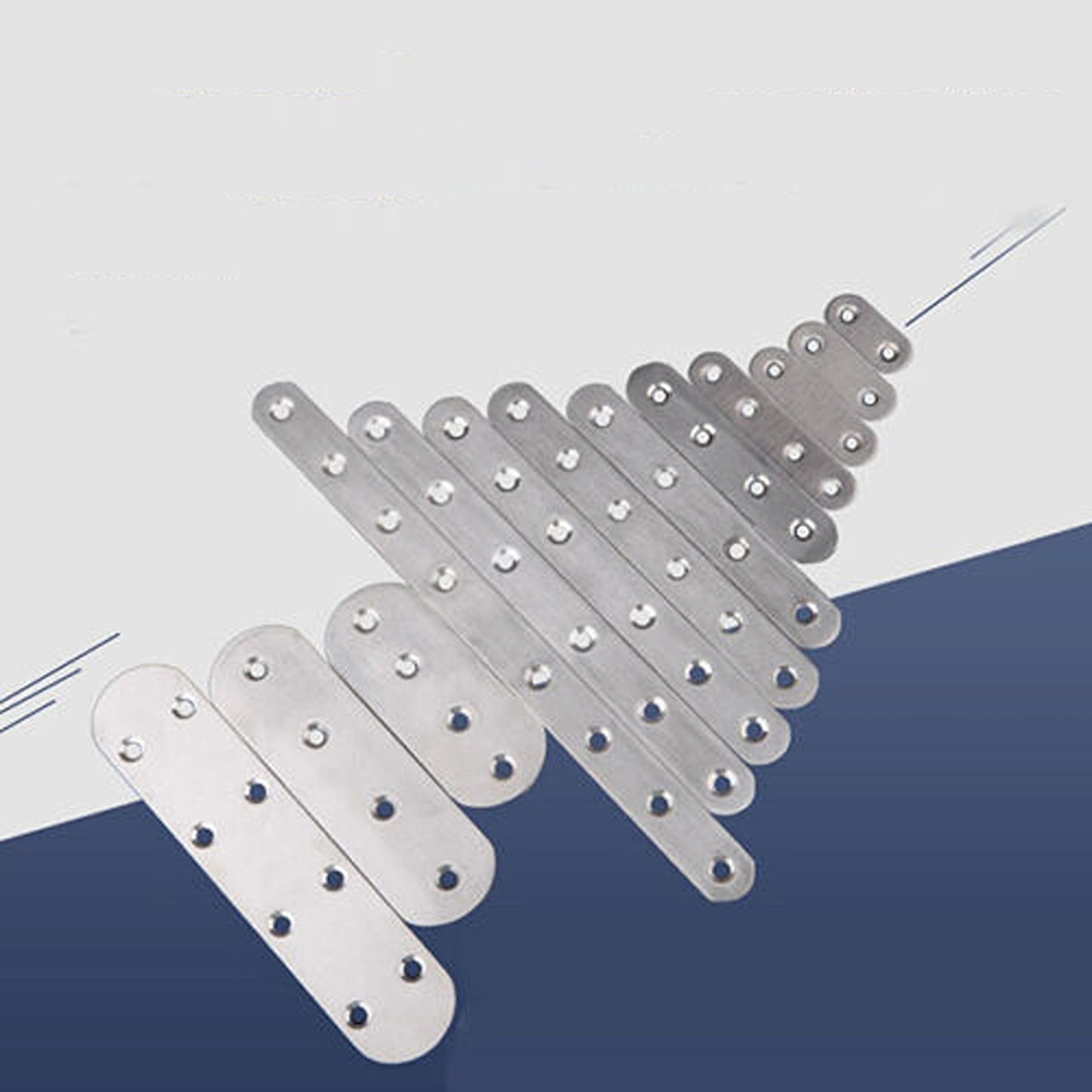 10pcs Stainless Steel Flat Straight Brace for Repair and Protection