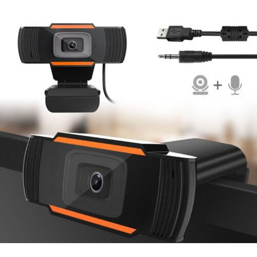 Auto-Focus USB Webcam with Microphone for PCs