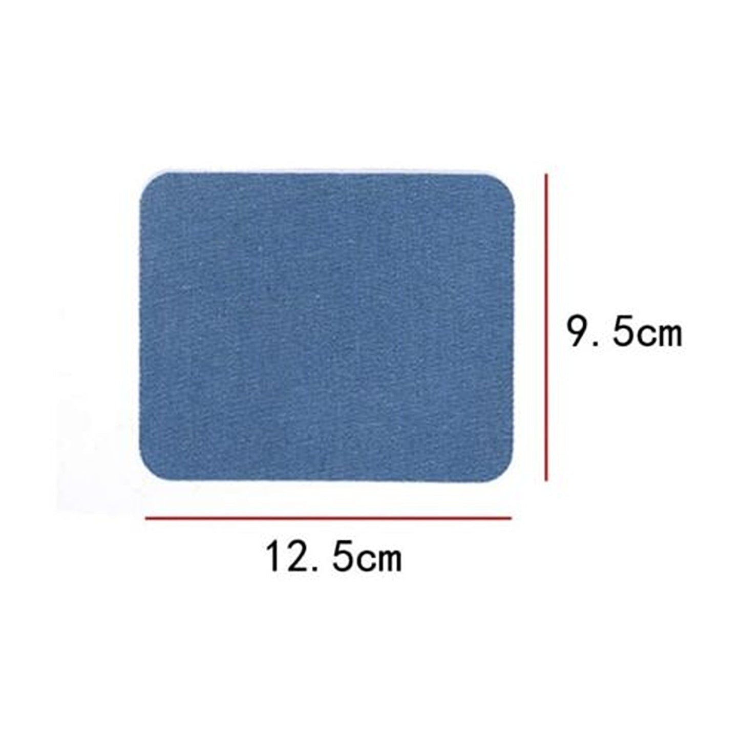 12pcs Iron-On Denim Fabric Patches for Jeans Repair Kit
