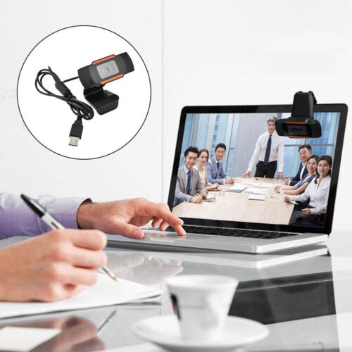 Auto-Focus USB Webcam with Microphone for PCs