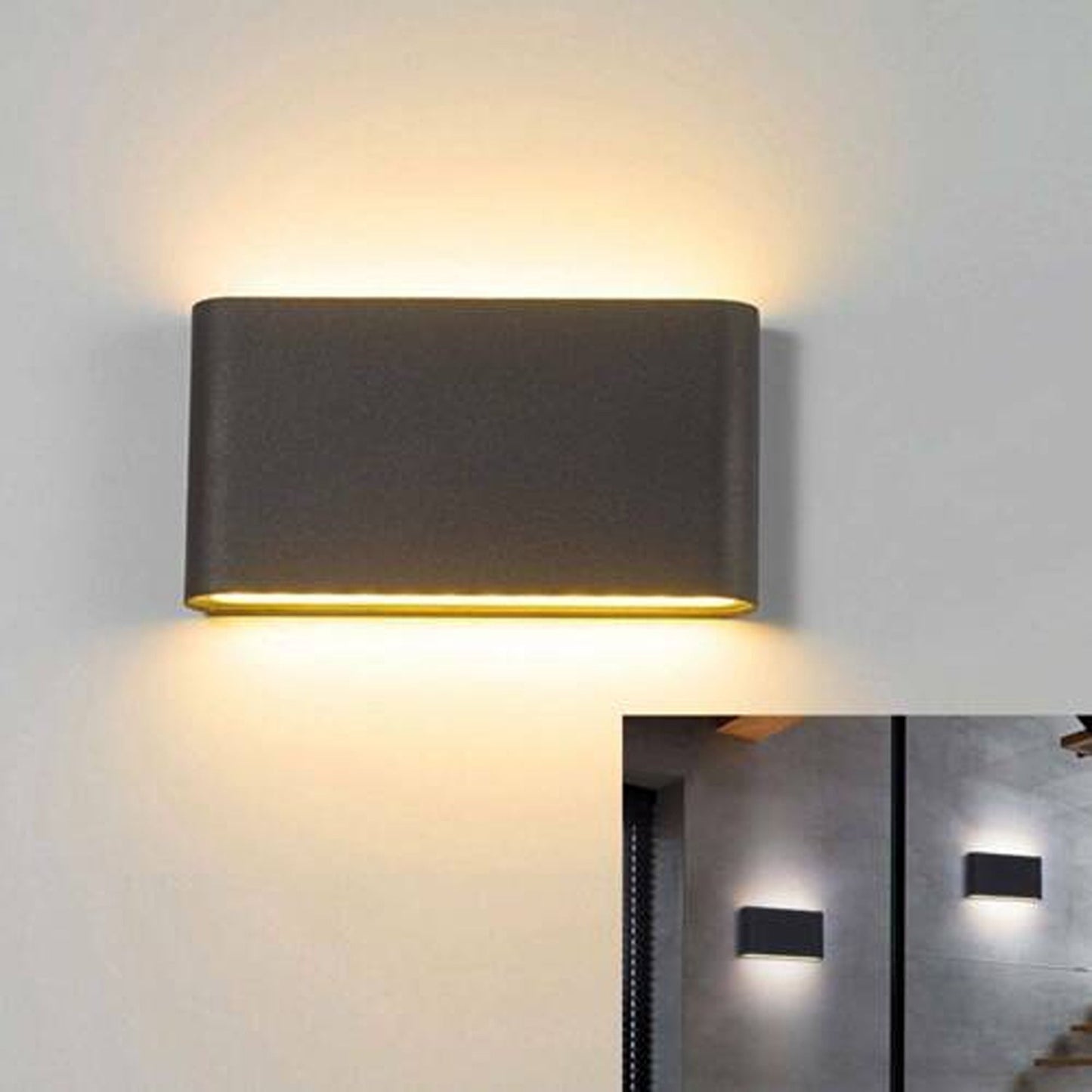 Modern Exterior LED Wall Light Waterproof Up Down Outdoor Lamp