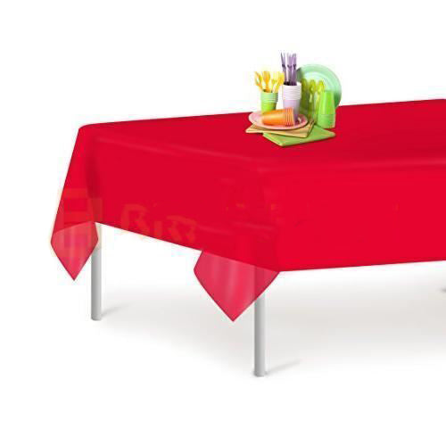 Colorful Plastic Tablecloth for Parties Rectangle Birthday Cover