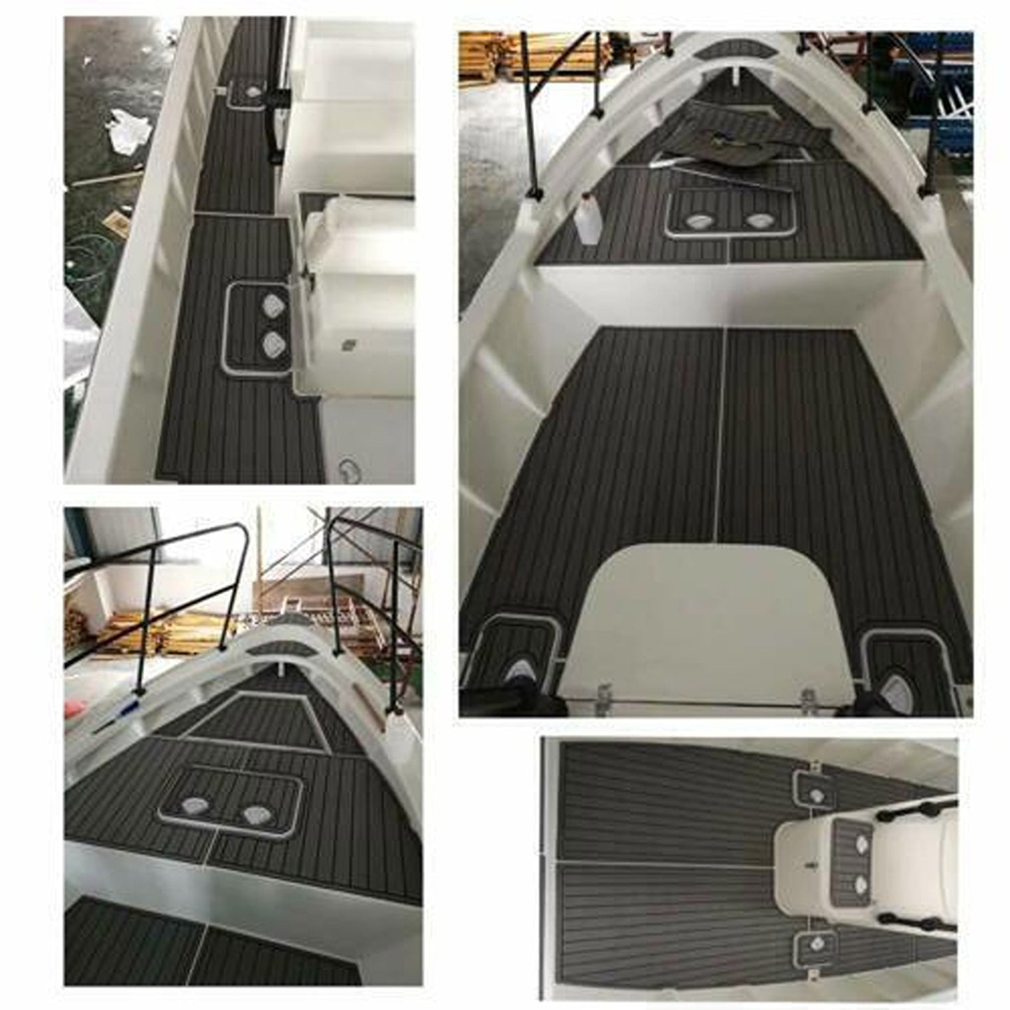 Dark Grey Luxury Yacht Style EVA Foam Marine Decking
