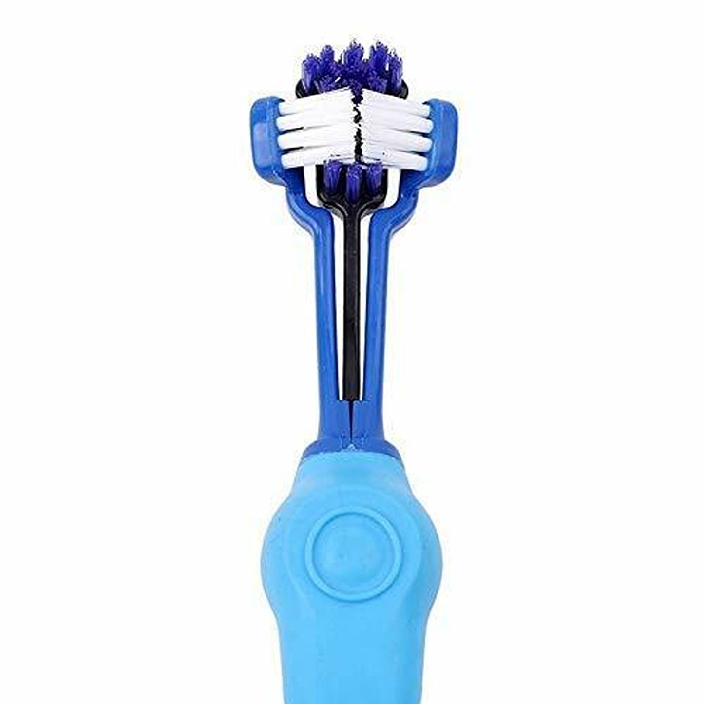 Pet Dental Care Three-Sided Dog Toothbrush for Tartar Reduction