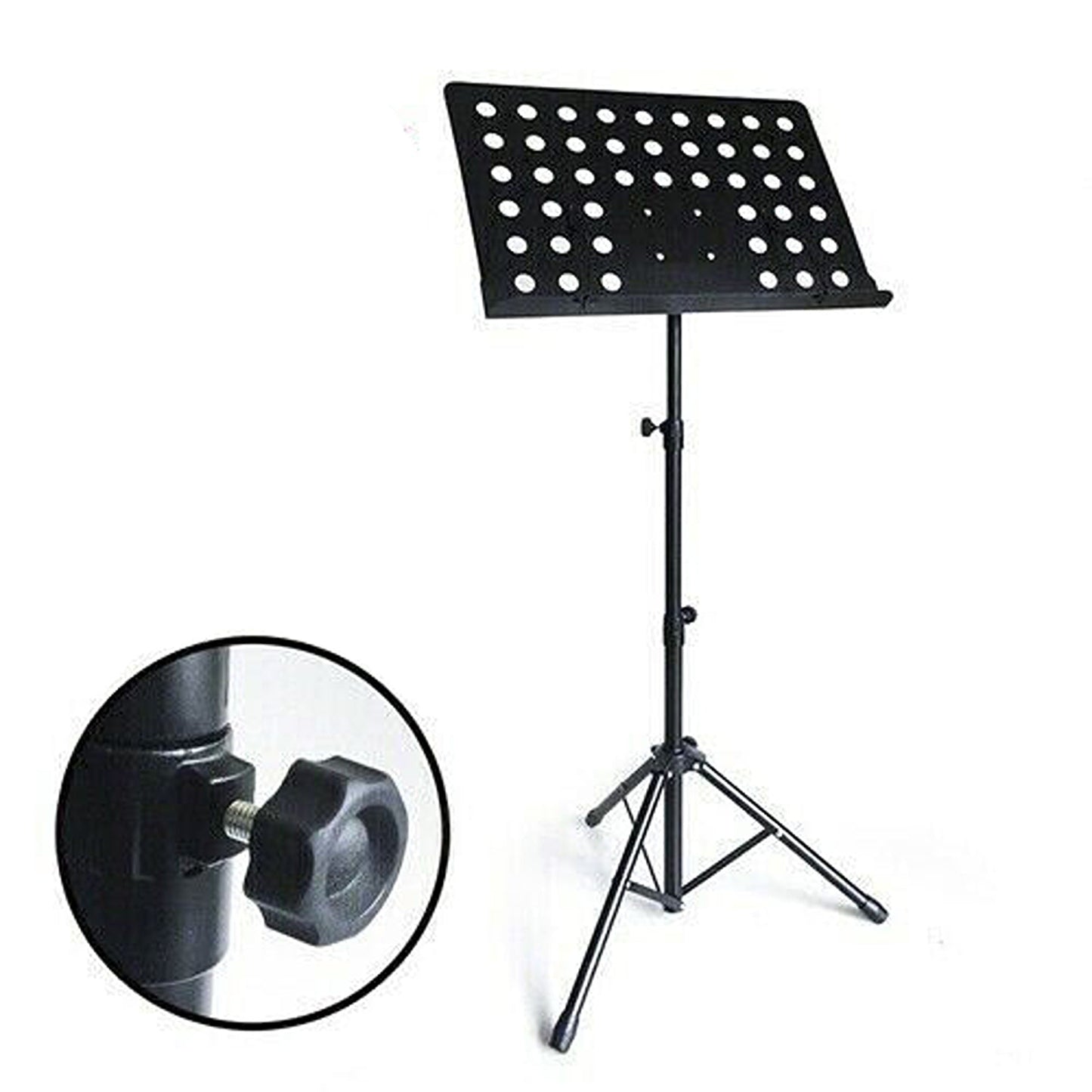 Heavy Duty Adjustable Folding Music Sheet Stand Professional Stage