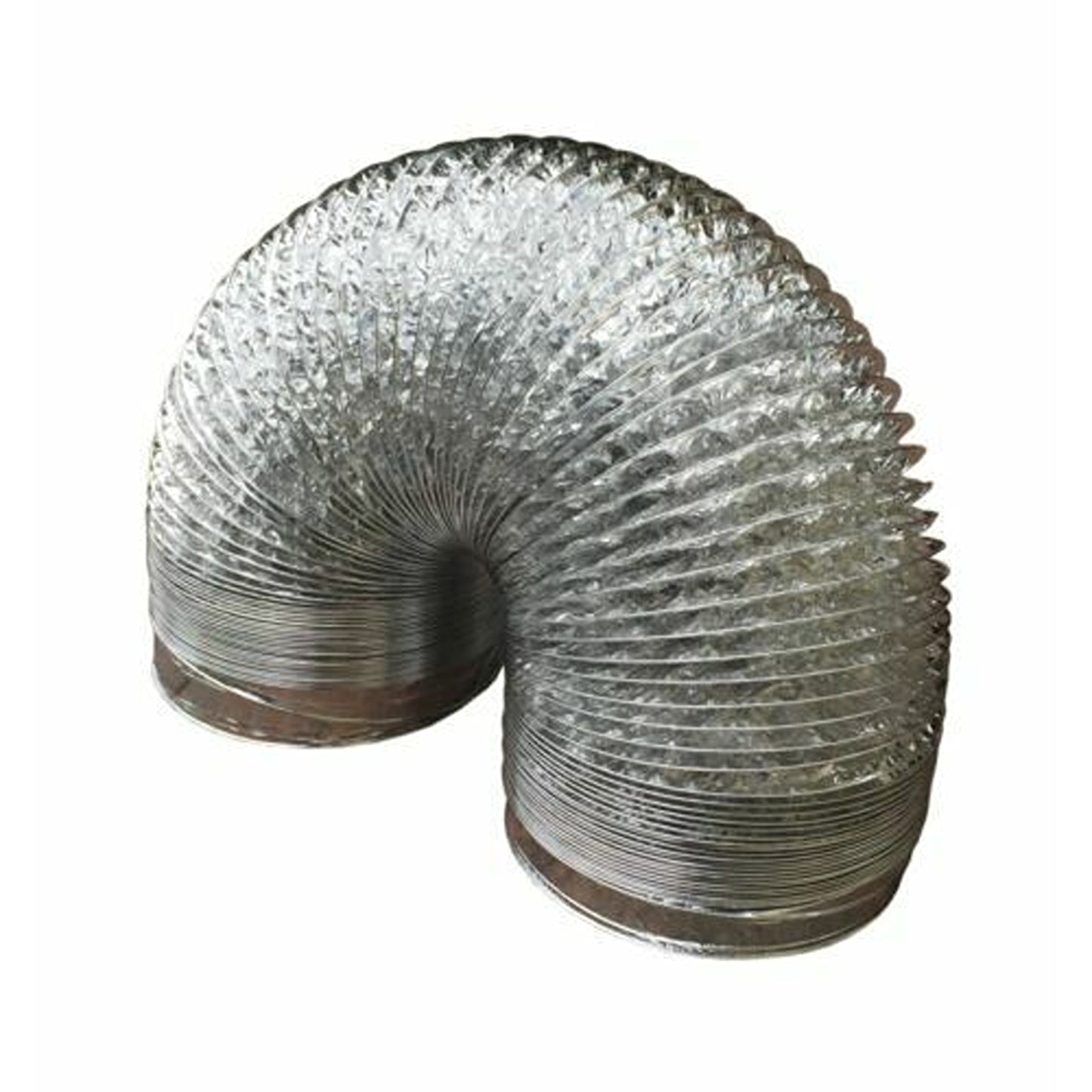 Flexible Aluminum Foil Ducting Pipe Silver Ventilation Hose for Air Vent