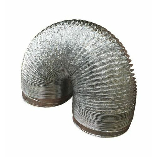 Flexible Aluminum Foil Ducting Pipe Silver Ventilation Hose for Air Vent