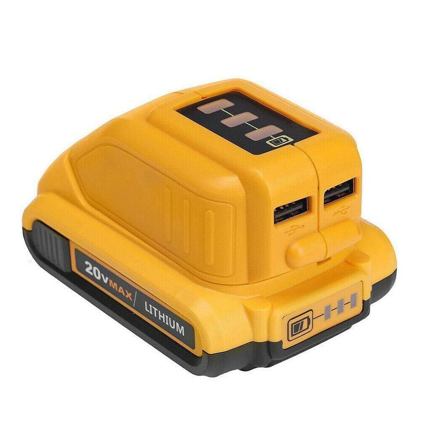 USB Charging Battery Adapter for DEWALT Power Bank Charger DCB090 Mobile Phone
