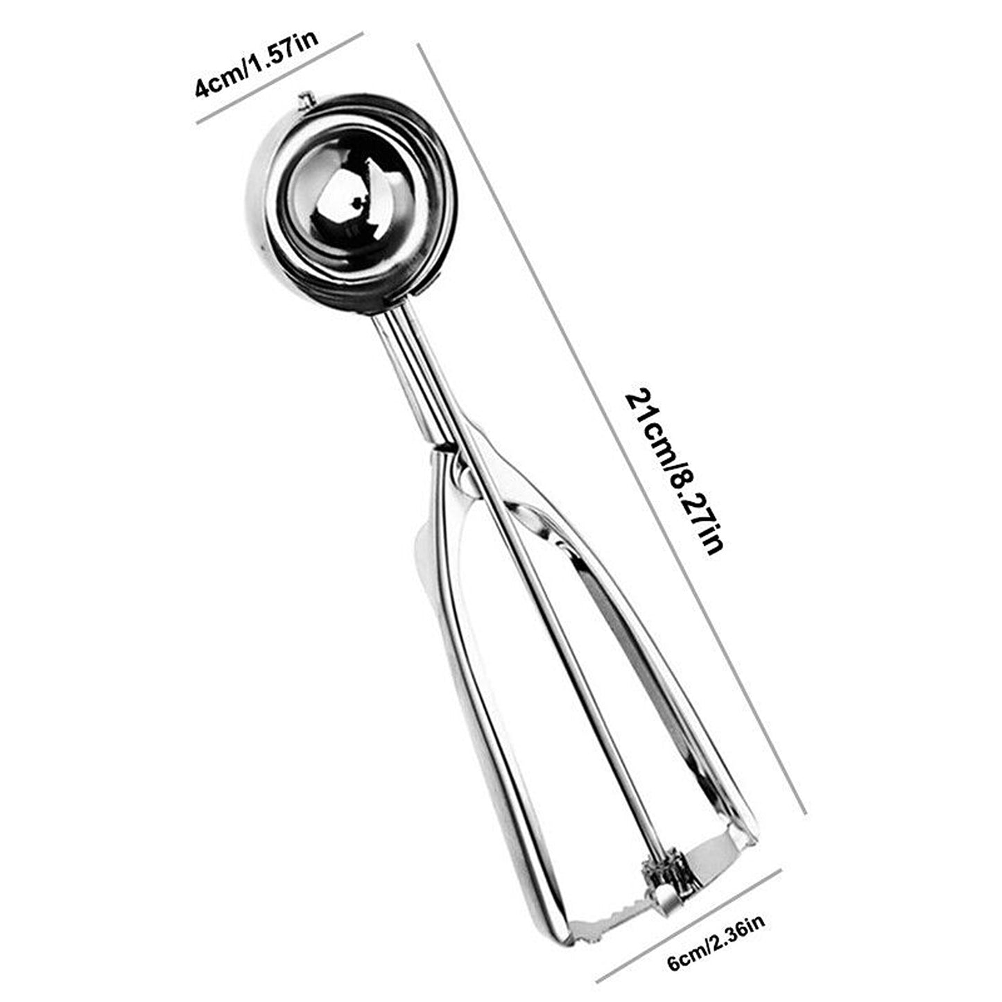 Ice Cream Scoop Set Stainless Steel Spoon Baller 3 Sizes