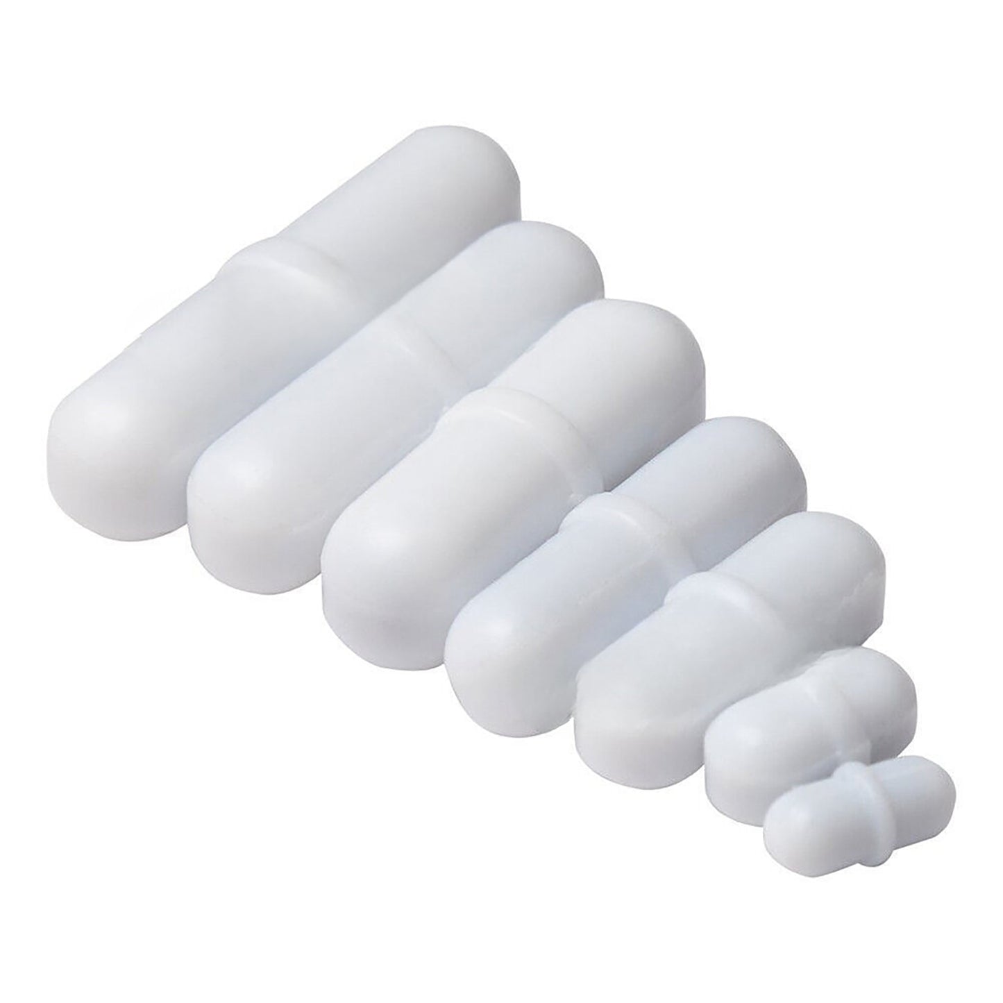 7pcs Magnetic Stirrer Mixer Bar Set with PTFE Cover for Stirred Solution