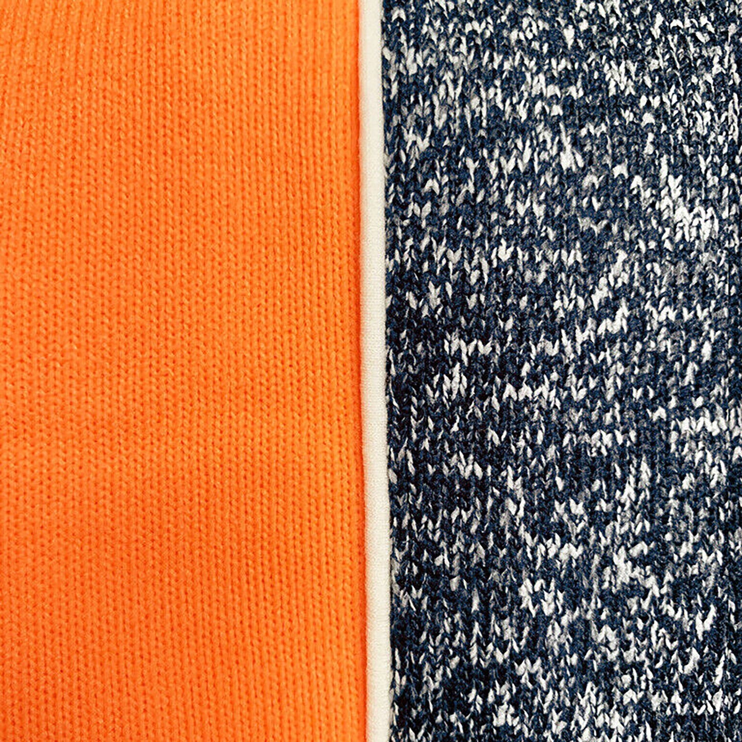 Orange Navy 3M Reflective Work Jumper Jacket with Full Zip