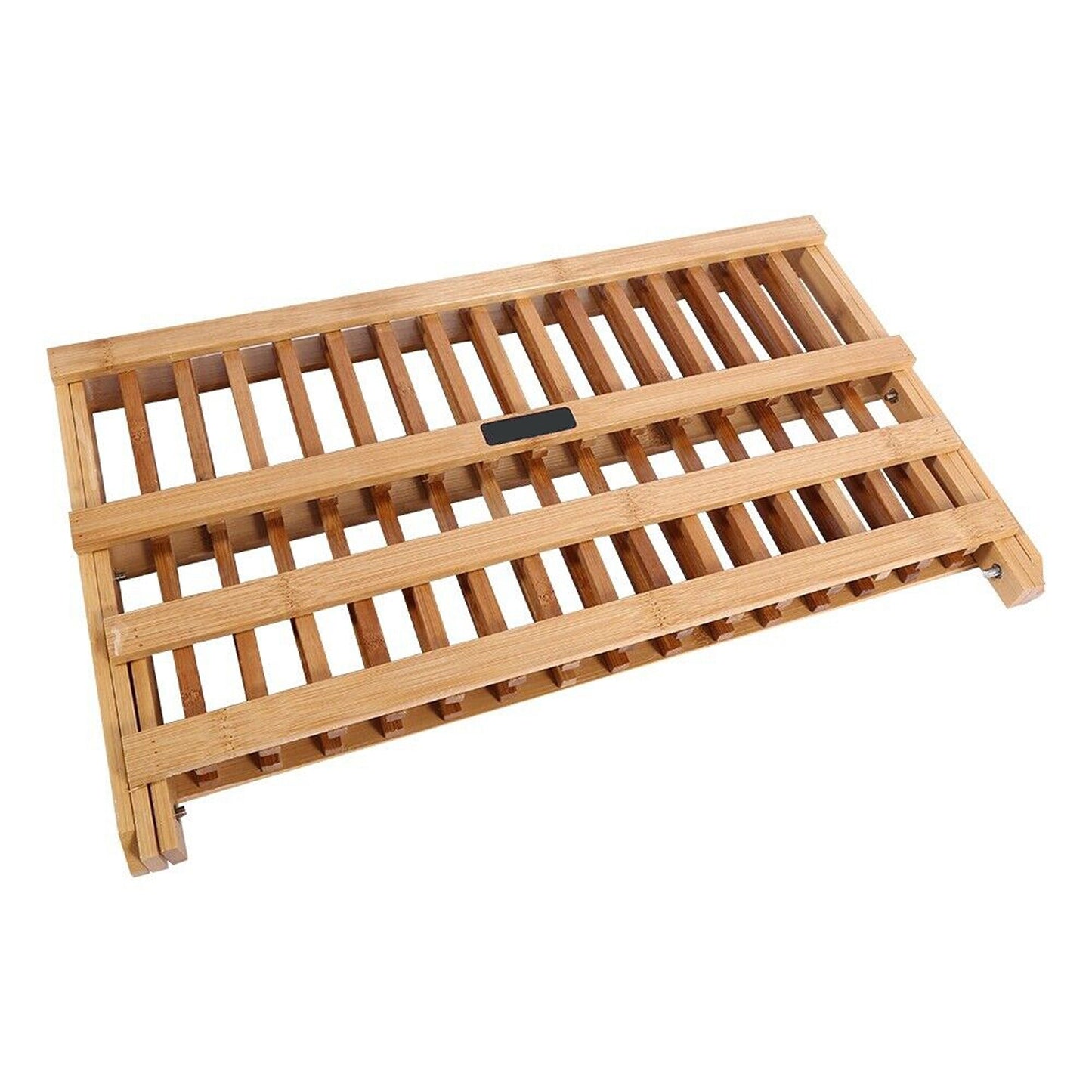 Foldable Bamboo Dish Rack with Utensil Holder