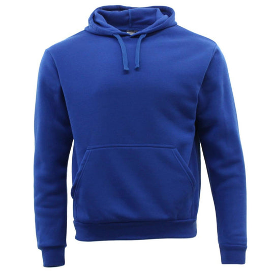 Royal Blue Unisex Adult Basic Plain Hoodie Men Pullover Sweater