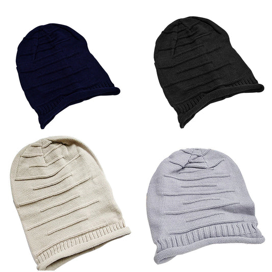 Oversized Slouchy Beanie Unisex Crochet Knit Warm Winter Hat