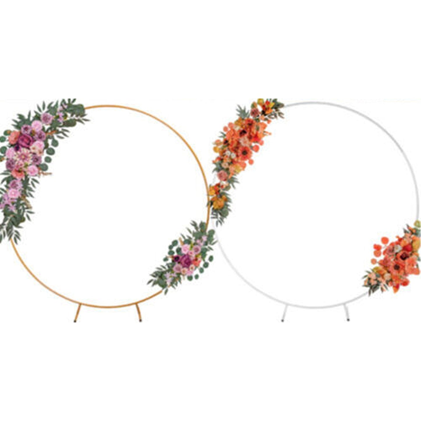 Round Wedding Arch for Floral Displays Circle Backdrop Stand 2M