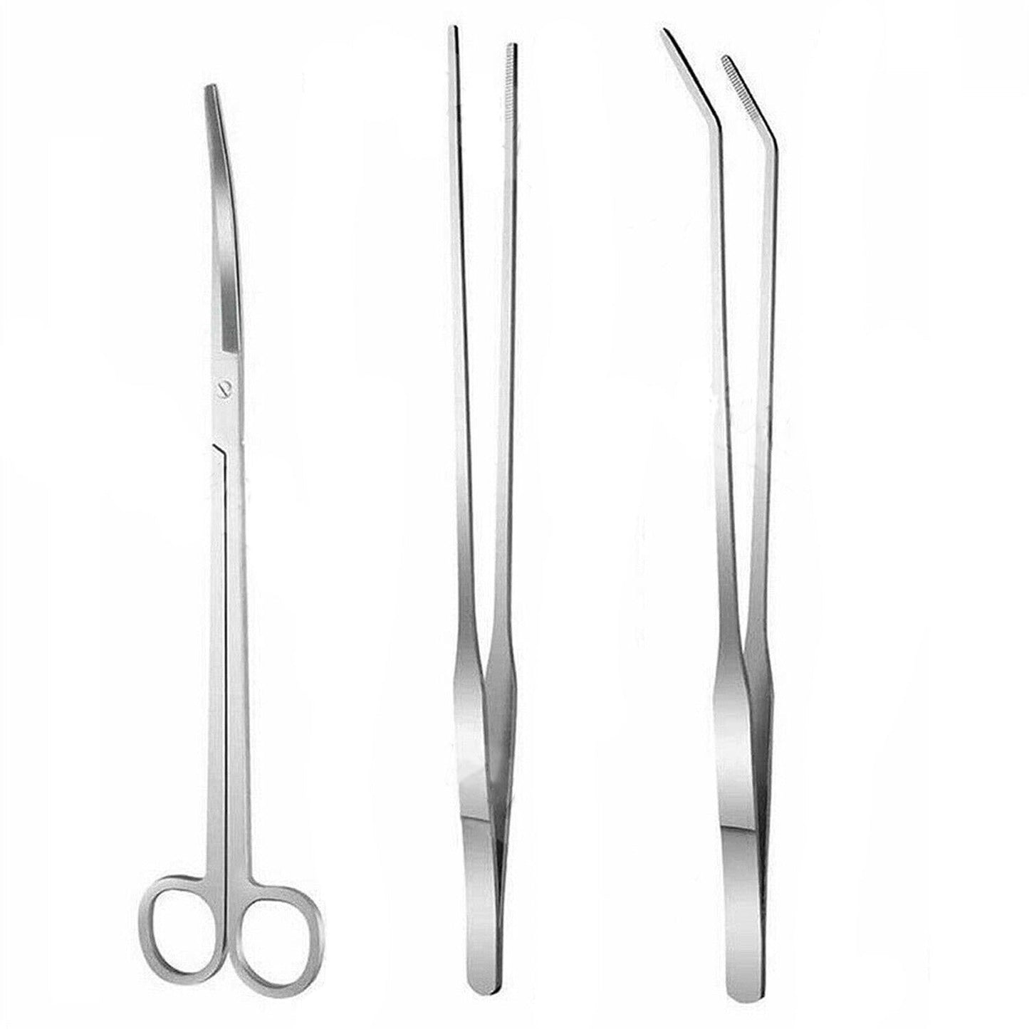 3pcs Aquatic Plant Care Tool Kit for Aquariums Includes Tweezers and Scissors