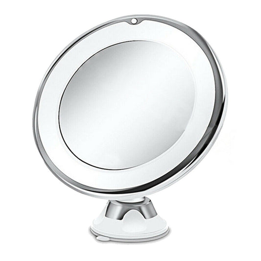 Lighted Magnifying Cosmetic Makeup Mirror Battery Operated 360 Spin