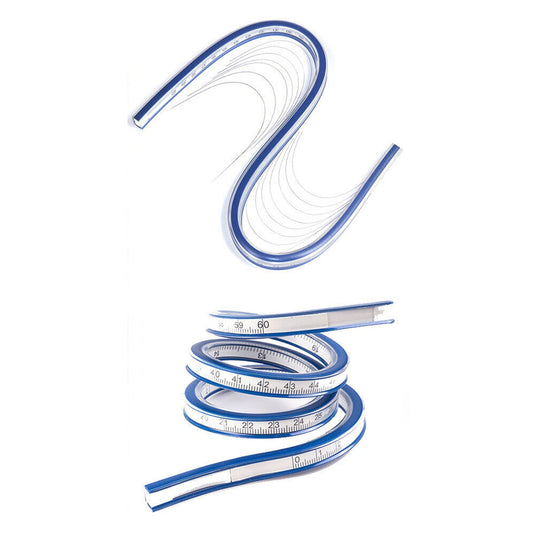 Flexible 60cm Plastic Curve Ruler for Drafting and Drawing