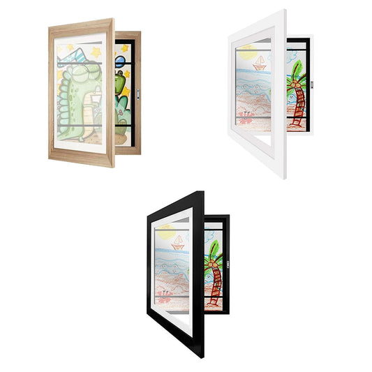 Wooden Art Display Frames Holds 150 Pictures for Art Projects
