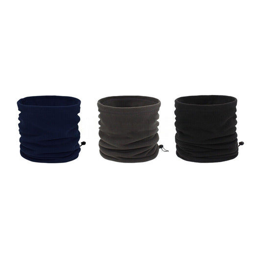 Winter Multi-Use Snood Warm Fleece Neck Scarf Beanie Hat for Men and Women