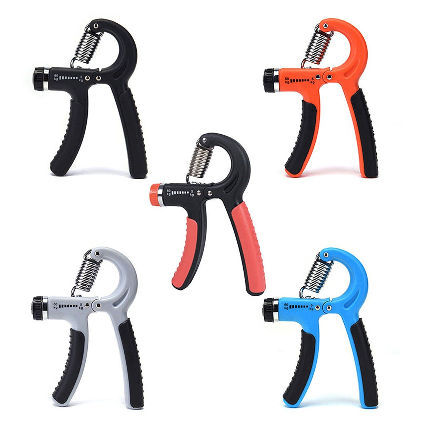 Forearm Exerciser Adjustable Power Hand Grip 5-60Kg Strengthener