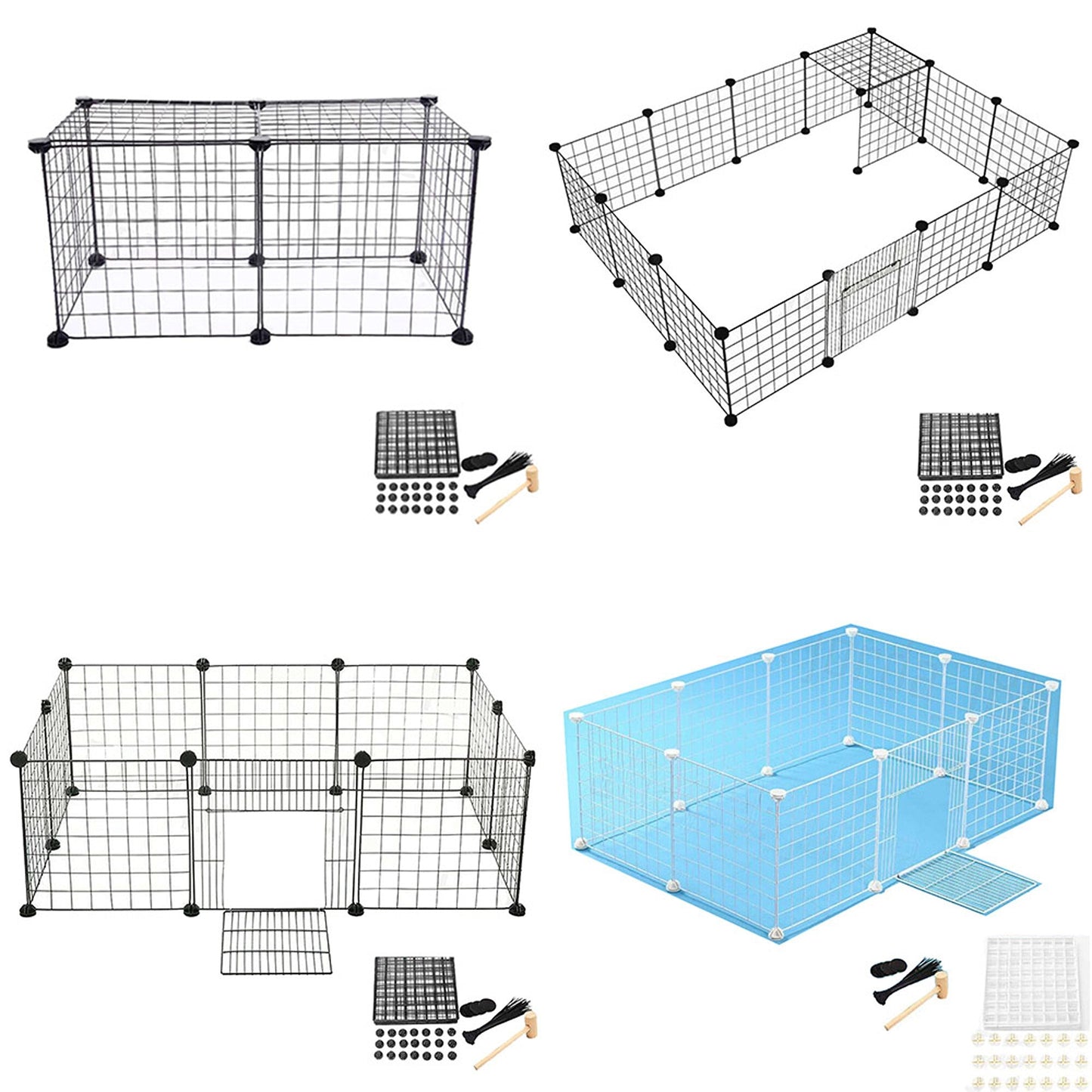 Pet Playpen Portable Exercise Cage for Dogs Cats and Rabbits