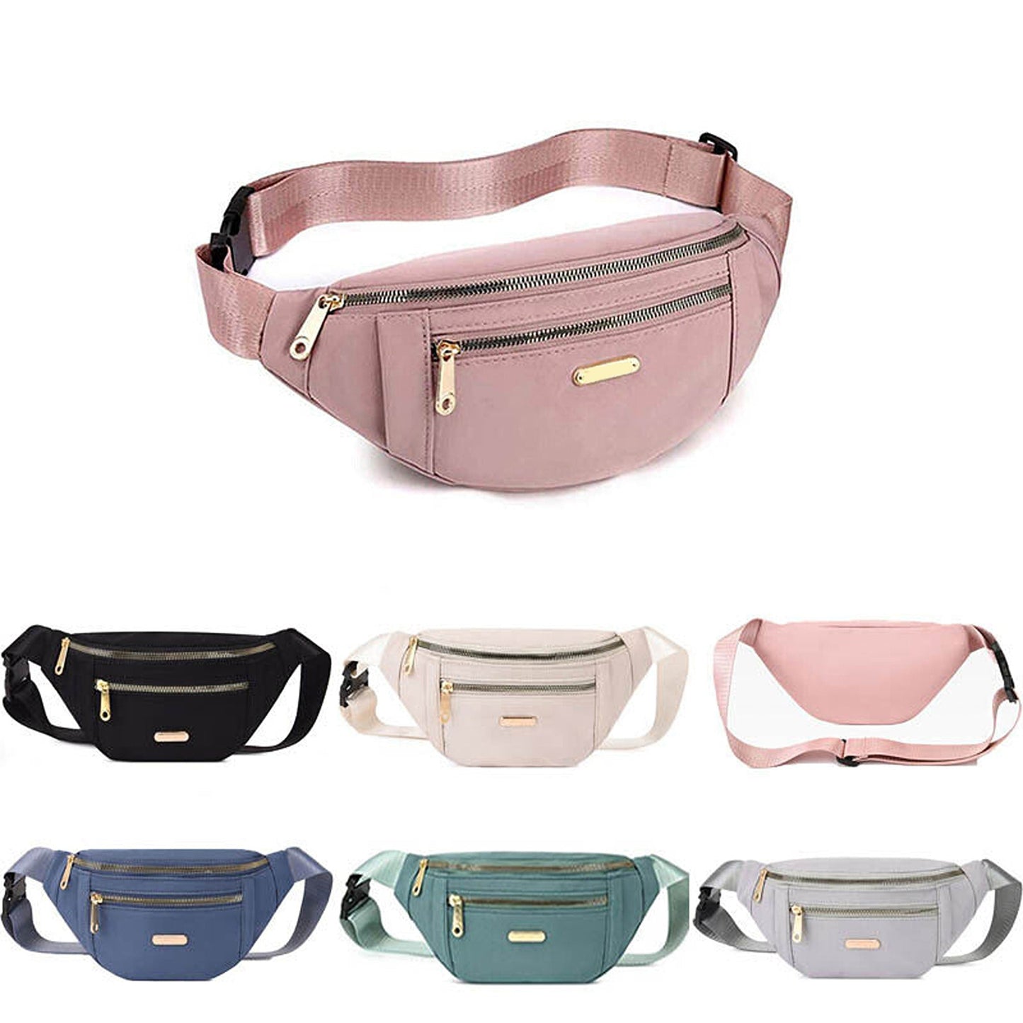Holiday Travel Money Belt Pouch Unisex Waist Bum Bag Fanny Pack