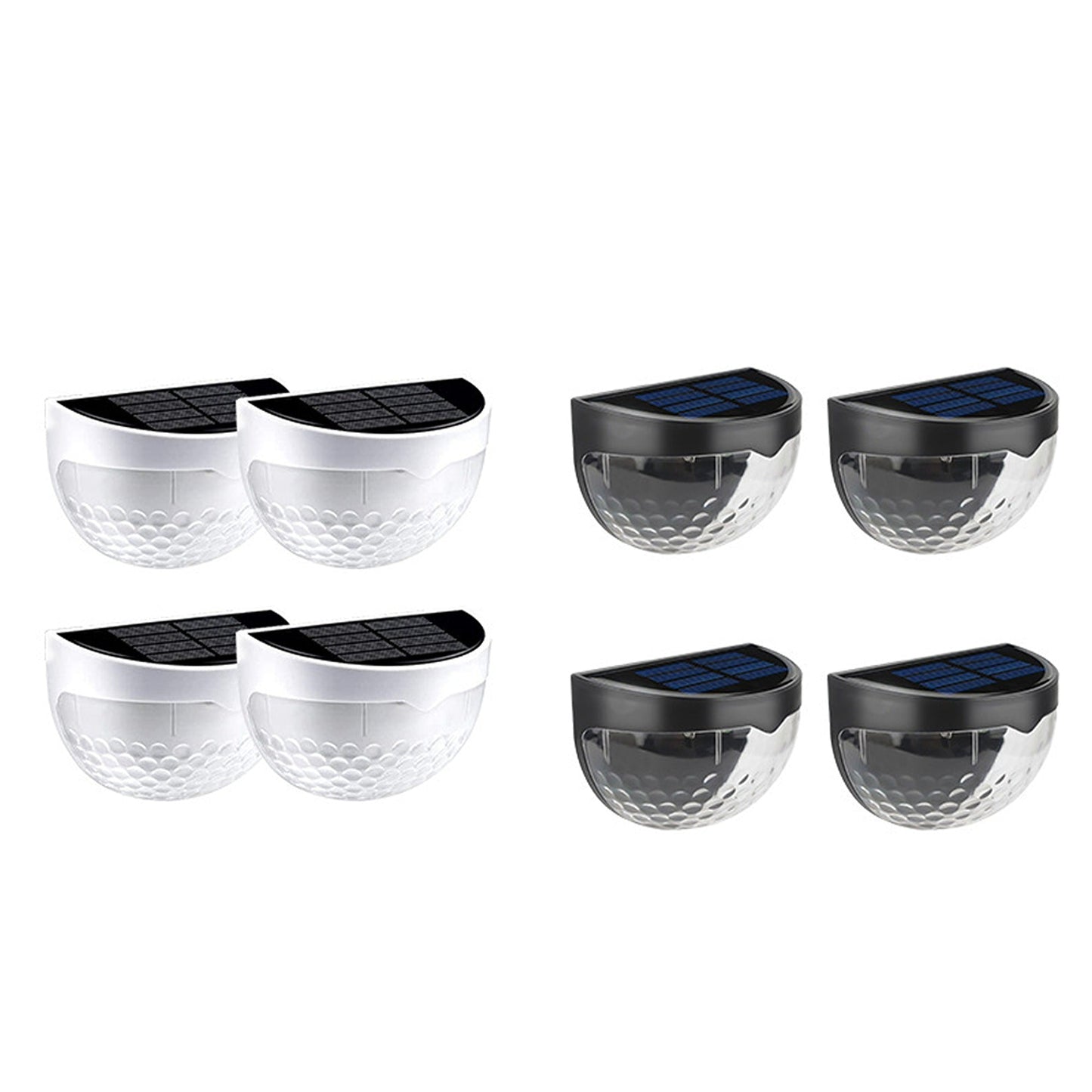 4-Pack Solar Powered LED Wall Lights Waterproof for Outdoor Garden and Fence