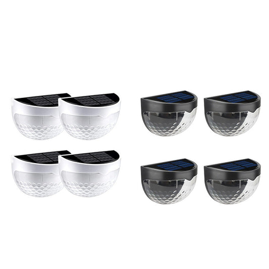 4-Pack Solar Powered LED Wall Lights Waterproof for Outdoor Garden and Fence