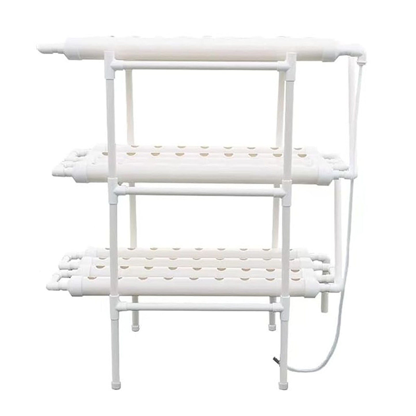 Home PVC Hydroponic Growing System with 108 Plant Sites and Water Pump