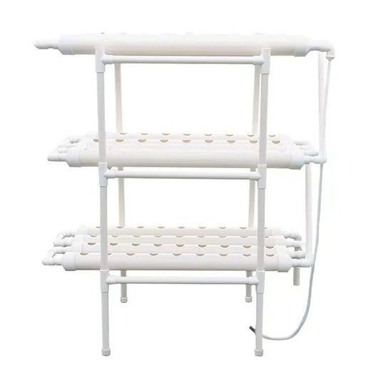Home PVC Hydroponic Growing System with 108 Plant Sites and Water Pump