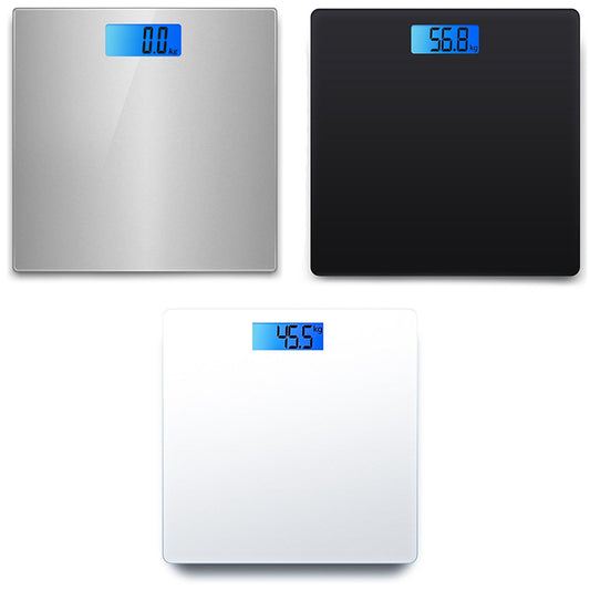 Digital Body Weight Scale with Sleek Black Glass Platform Up to 180KG