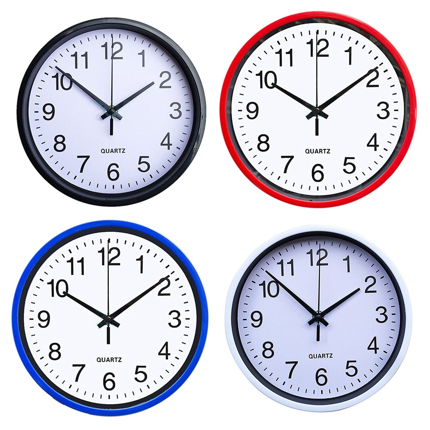 Silent Non-Ticking Quartz Wall Clock for Indoor Use
