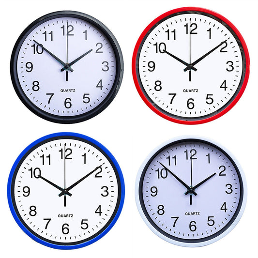 Silent Non-Ticking Quartz Wall Clock for Indoor Use