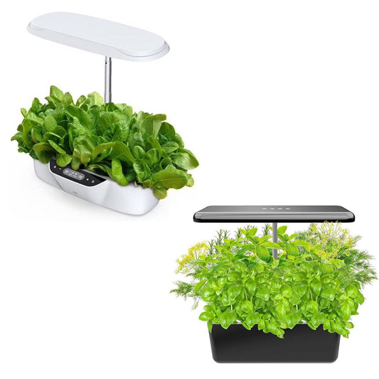 Indoor Hydroponics Herb Garden Starter Kit with LED Grow Lights