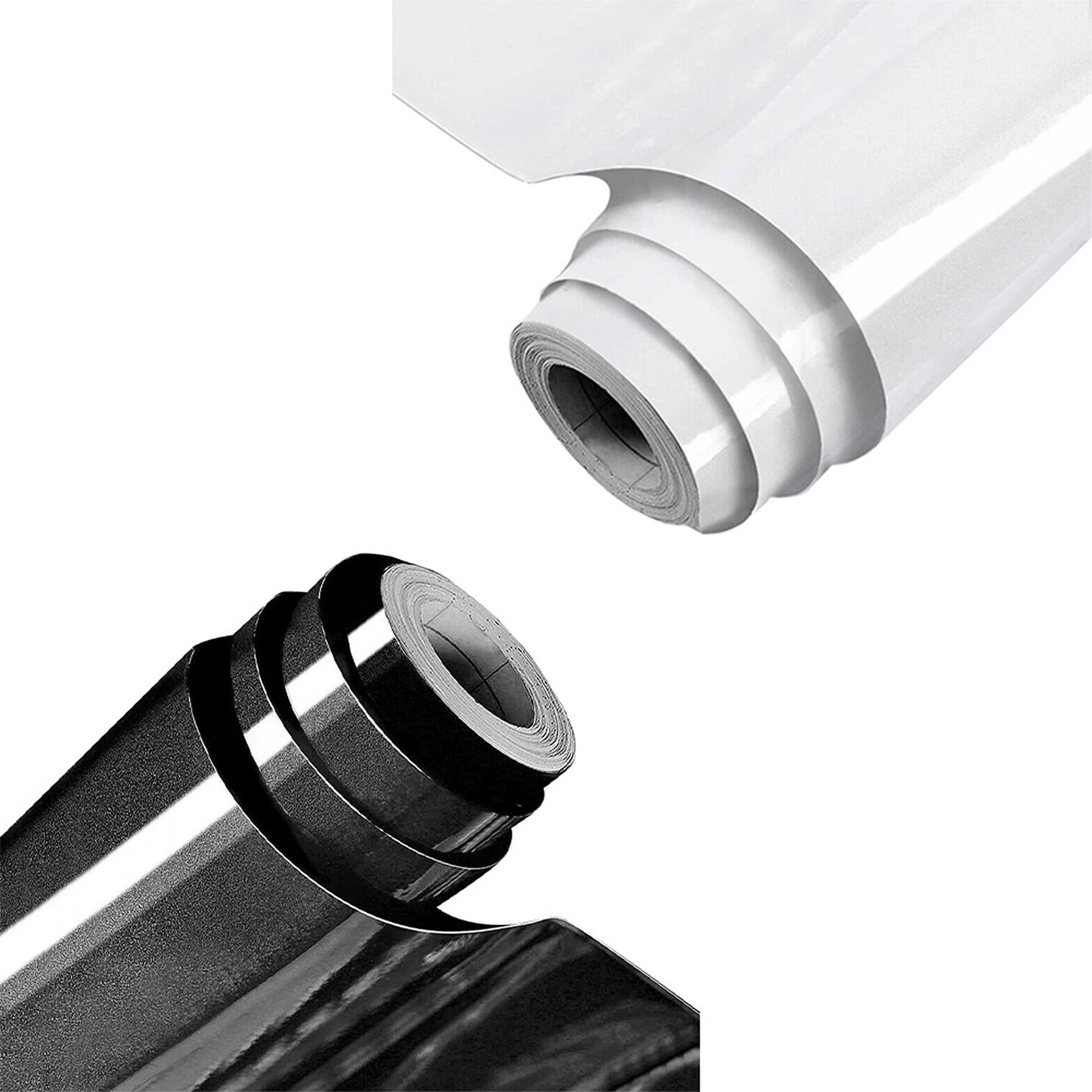 Self-Adhesive Vinyl Contact Paper Roll in Black and White 10M