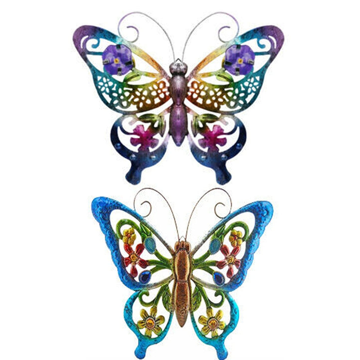 3D Butterfly Iron Wall Art Outdoor Garden Hanging Ornaments