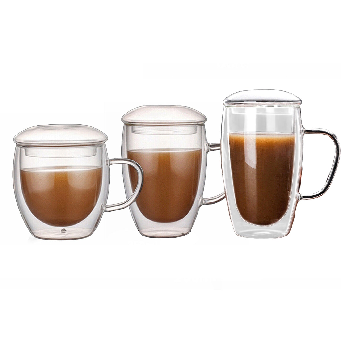 Double Layer Insulated Glass Coffee Mug for Espresso Wine and Beer