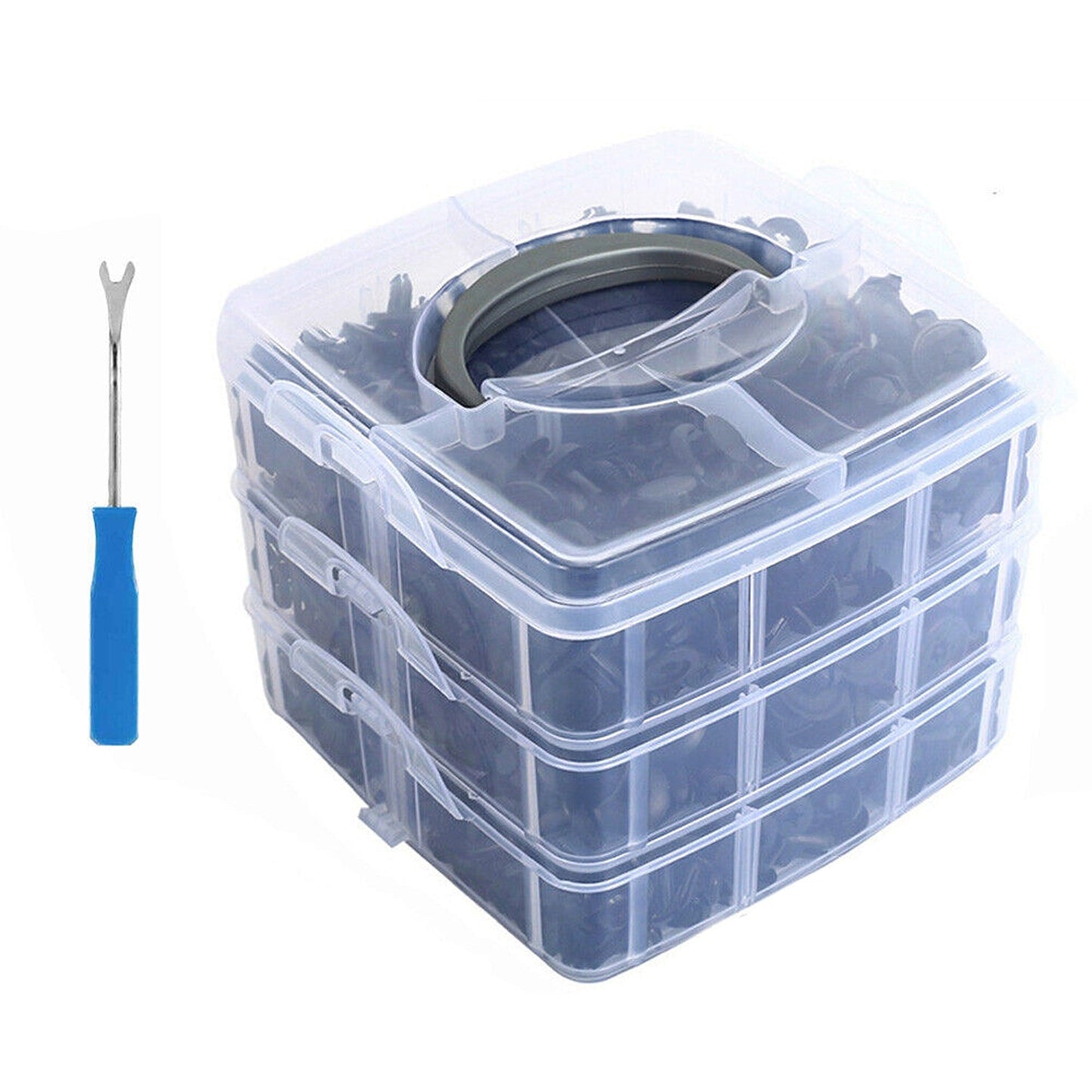 626pcs Auto Panel Bumper Plastic Fastener Retainer Car Trim Body Clips Kit Rivets