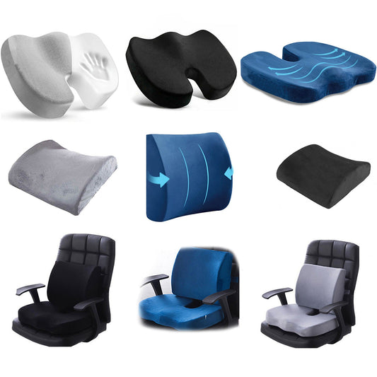 Orthopedic Lumbar Support Memory Foam Seat Cushion for Back Pain