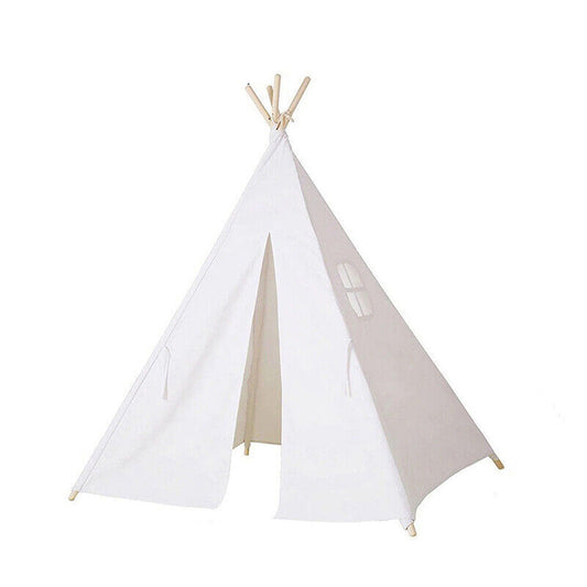 Cotton Canvas Large Teepee Tent Play House Wigwam Kids