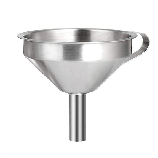 Kitchen Funnel with Detachable Filter Stainless Steel for Liquids and Oils