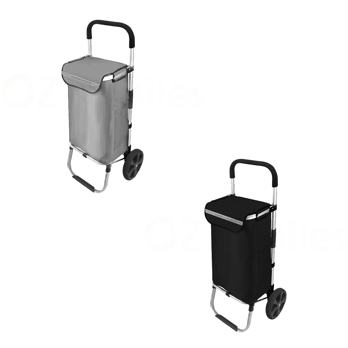 Lightweight Foldable Grocery Market Cart Luggage Basket with Wheels