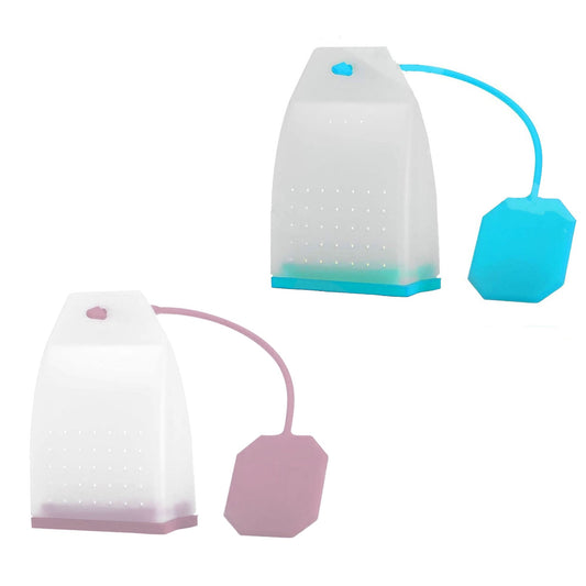 Herbal Silicone Leaf Tea Infuser Reusable Strainer Bag Shaped